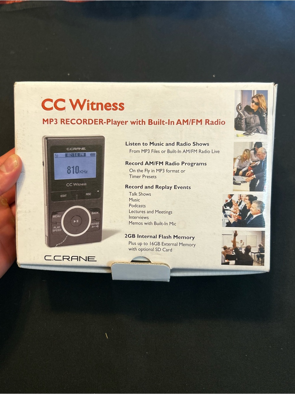 CC Witness Digital Voice Recorder - Black